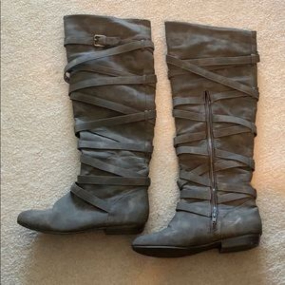 Not Rated Gray Knee high boots